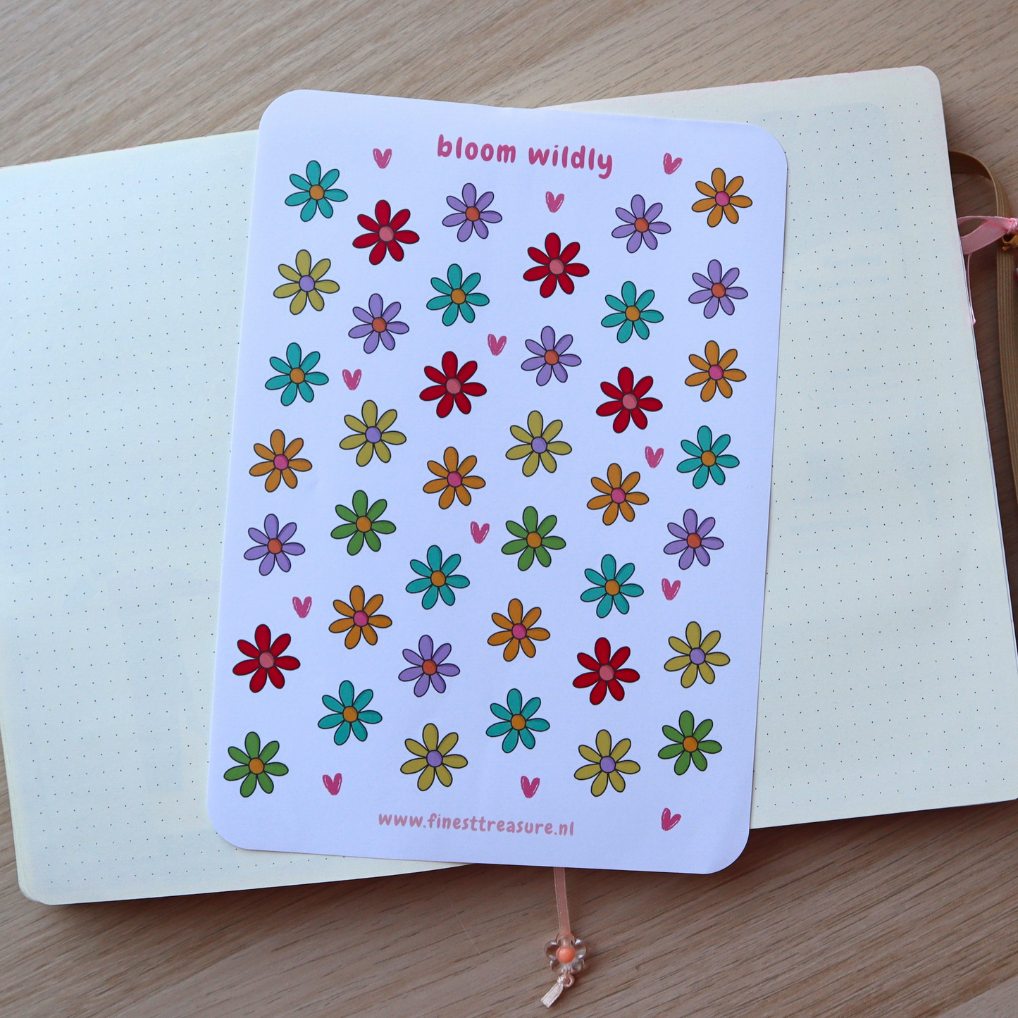 Stickervel Bloom Wildly