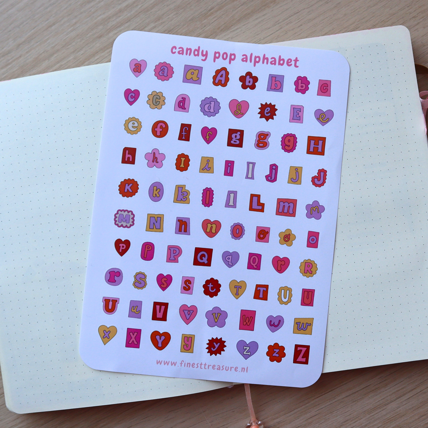 Sticker sheet Playful Alphabet
