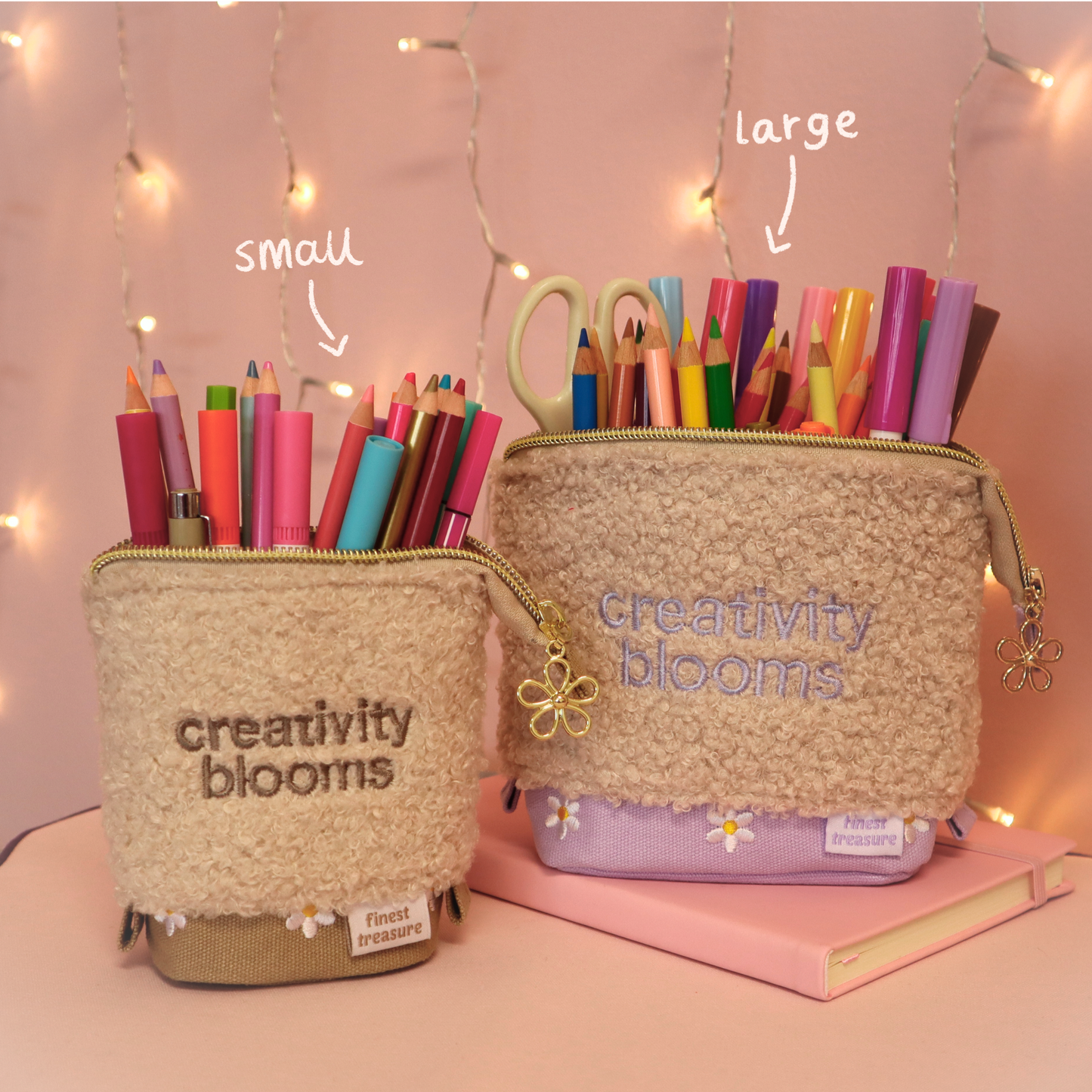 Pop-Up Etui Creativity Blooms Large - Lila