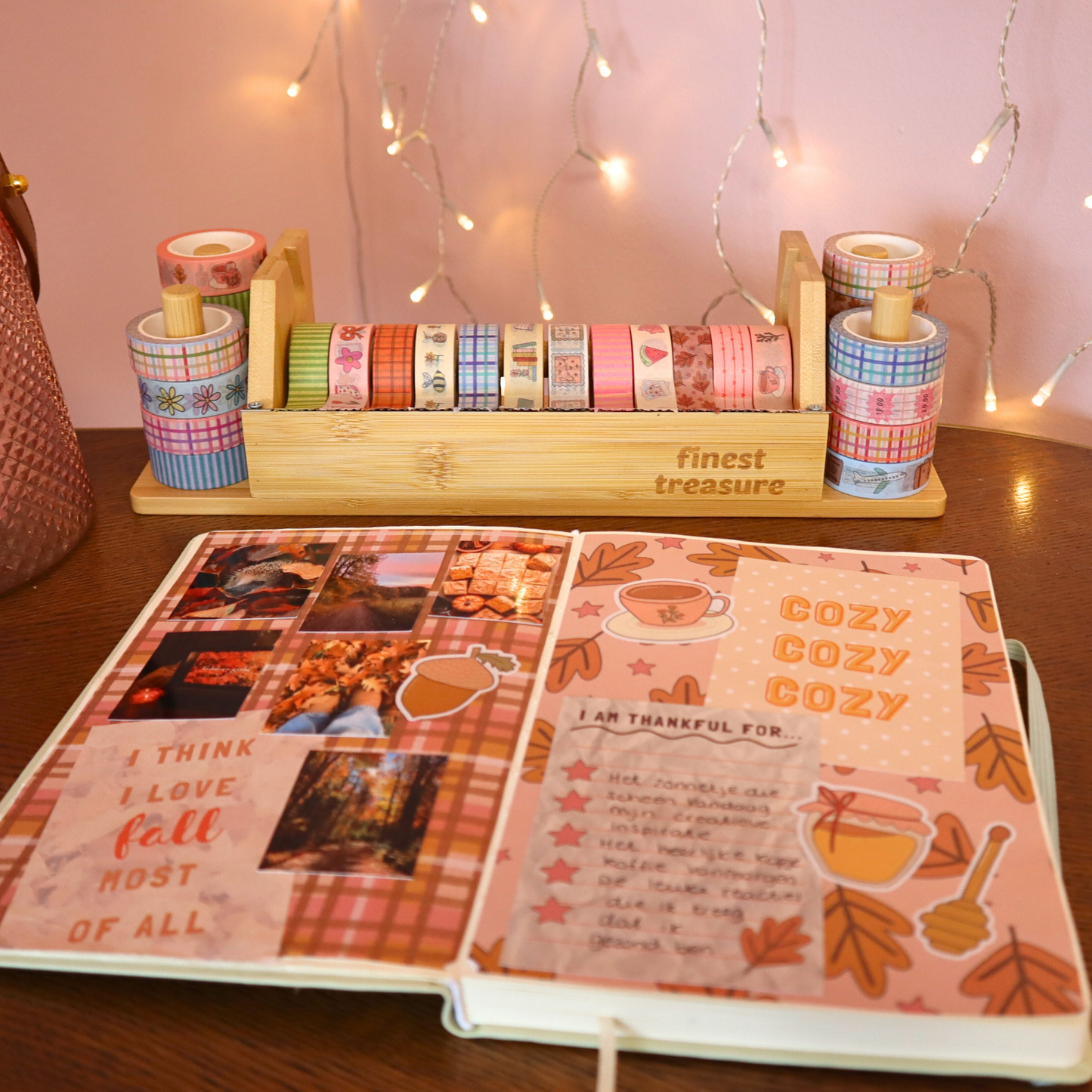 Washi Tape Dispenser Bamboe