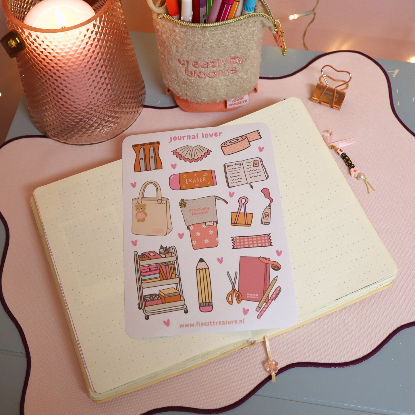 Sticker Sheet Journal Lover