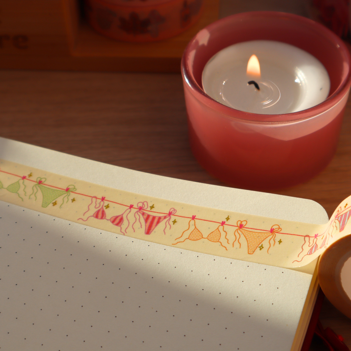 Cinta Washi para amantes del té