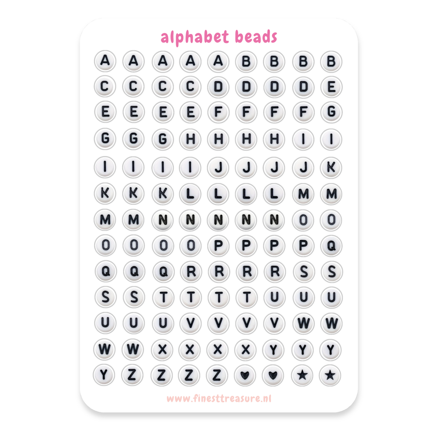 Sticker sheet Playful Alphabet