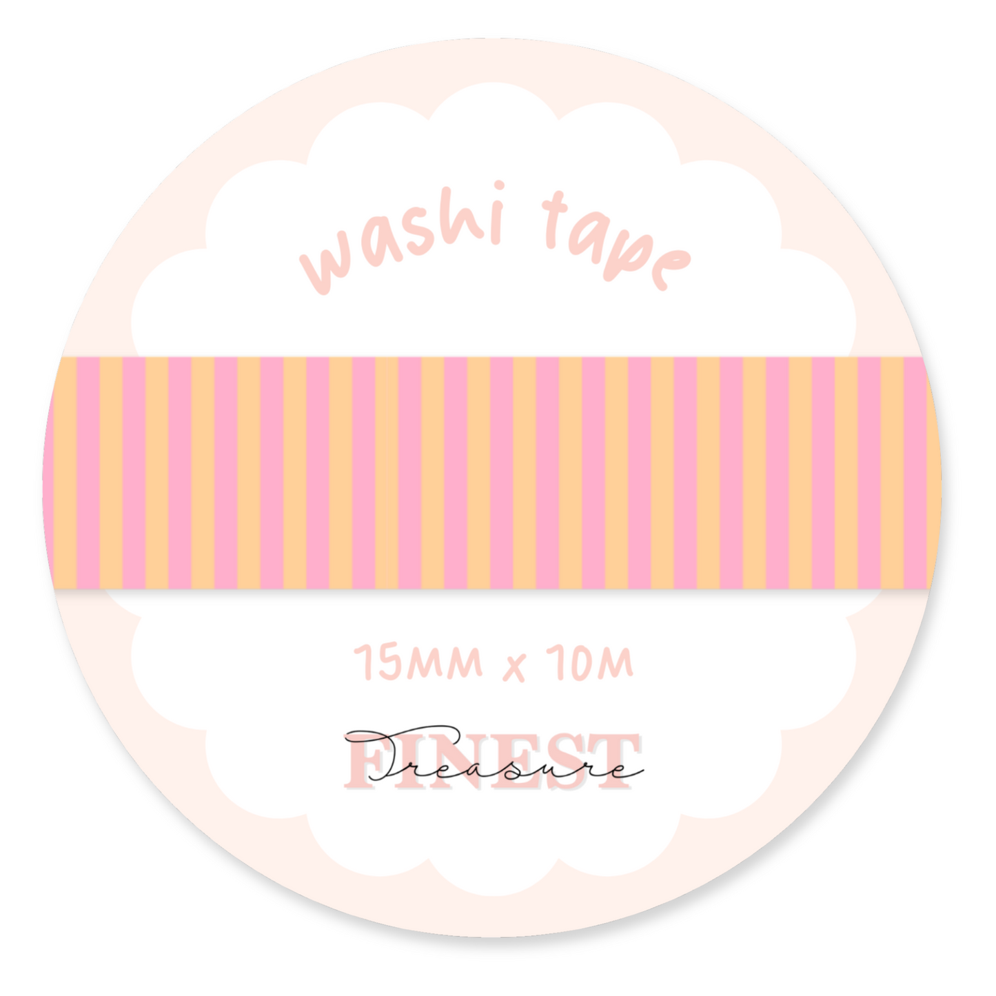 Pink Red Checker Washi Tape