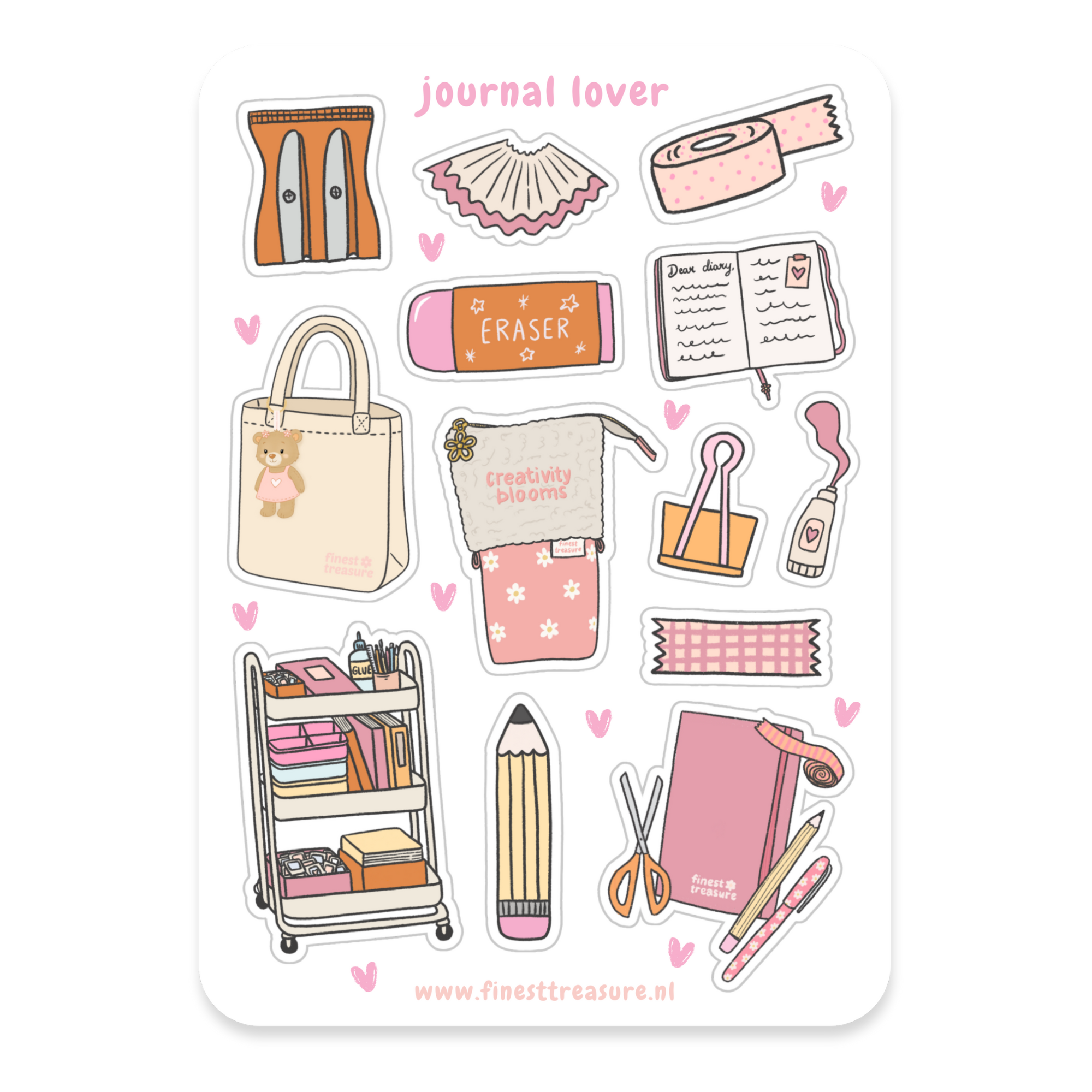 Stickervel Journal Lover