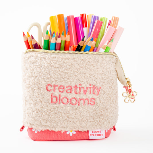 Pop-Up Etui Creativity Blooms Large - Roze