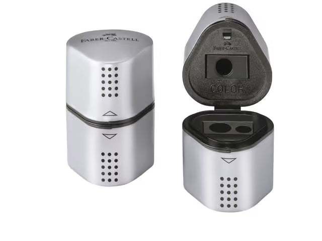 Faber-Castell Spitzer Faber-Castell 2001 Trio Grip Silber