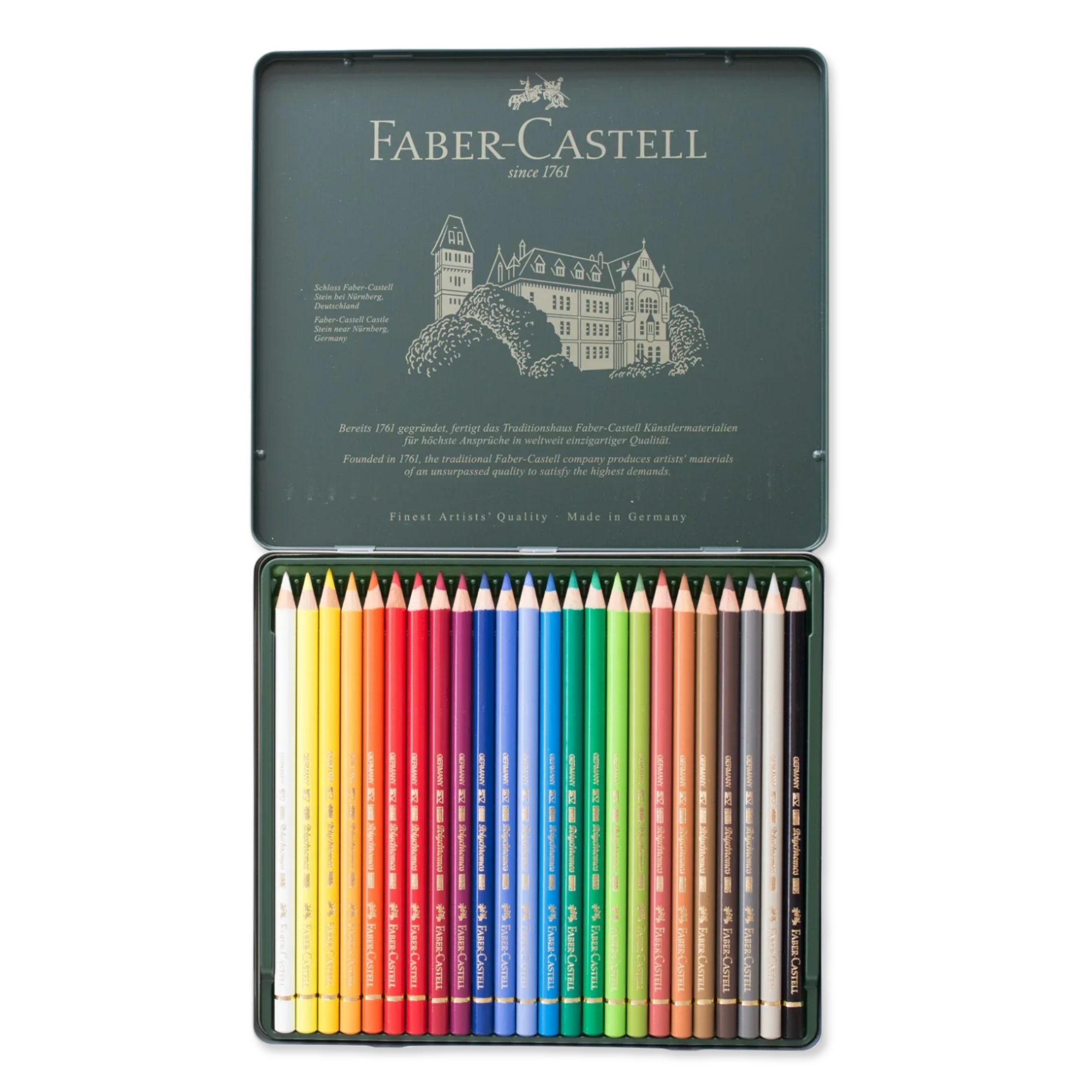 Faber-Castell Polychromos 100色セット Faber-Castell Colored Pencils Polychromos - Set of 24 – Finest
