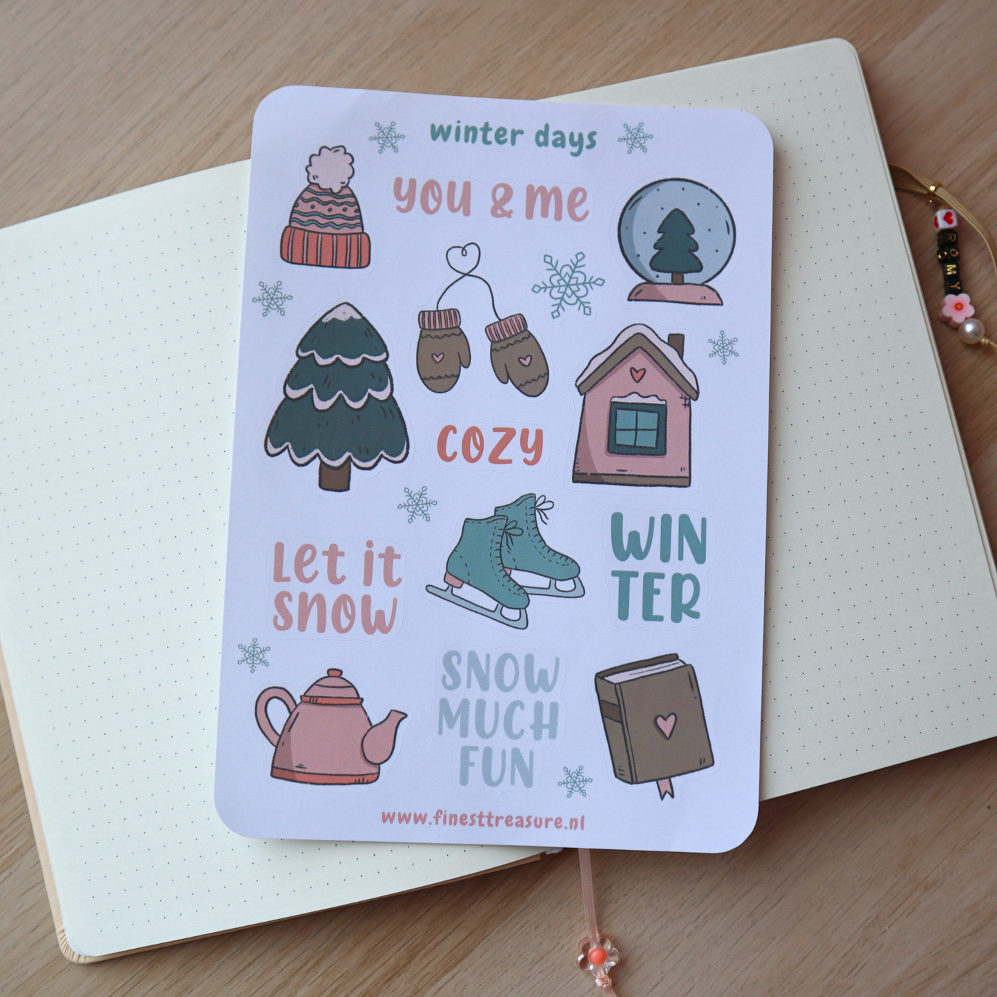 Arkusz naklejek Zimowe dni