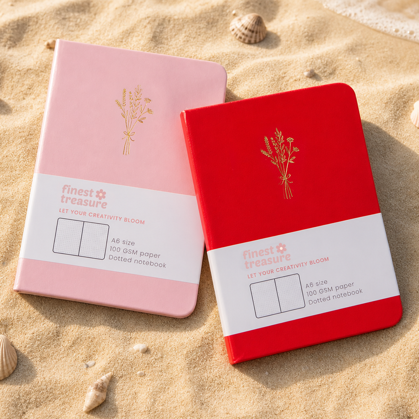 Bloom Pocket Journal A6 - Roze