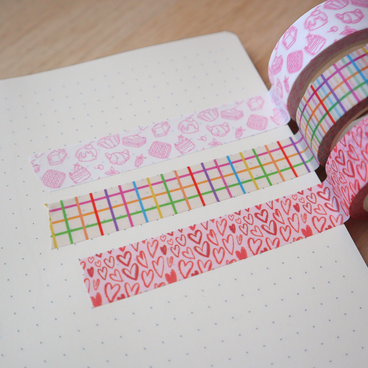 Multicolor Gingham Washi Tape