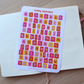 Sticker sheet Playful Alphabet