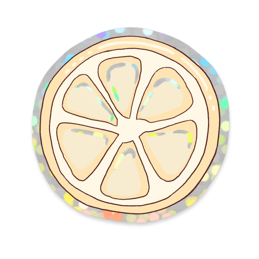 Glitter Sticker Lemon