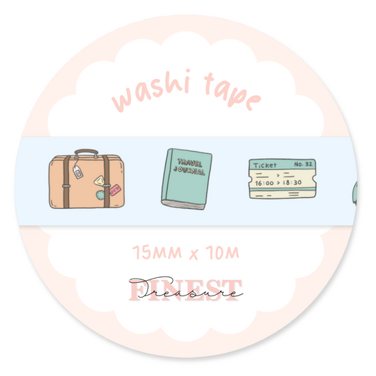 Pink Red Checker Washi Tape