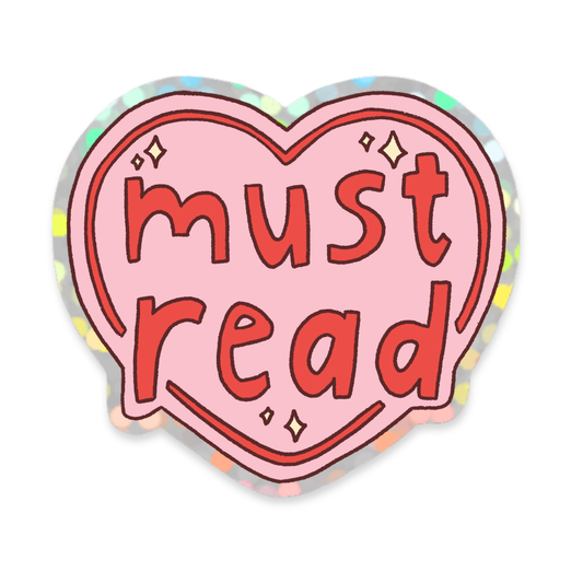 Glitter Sticker Must Read