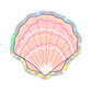 Glitter Sticker Schelp