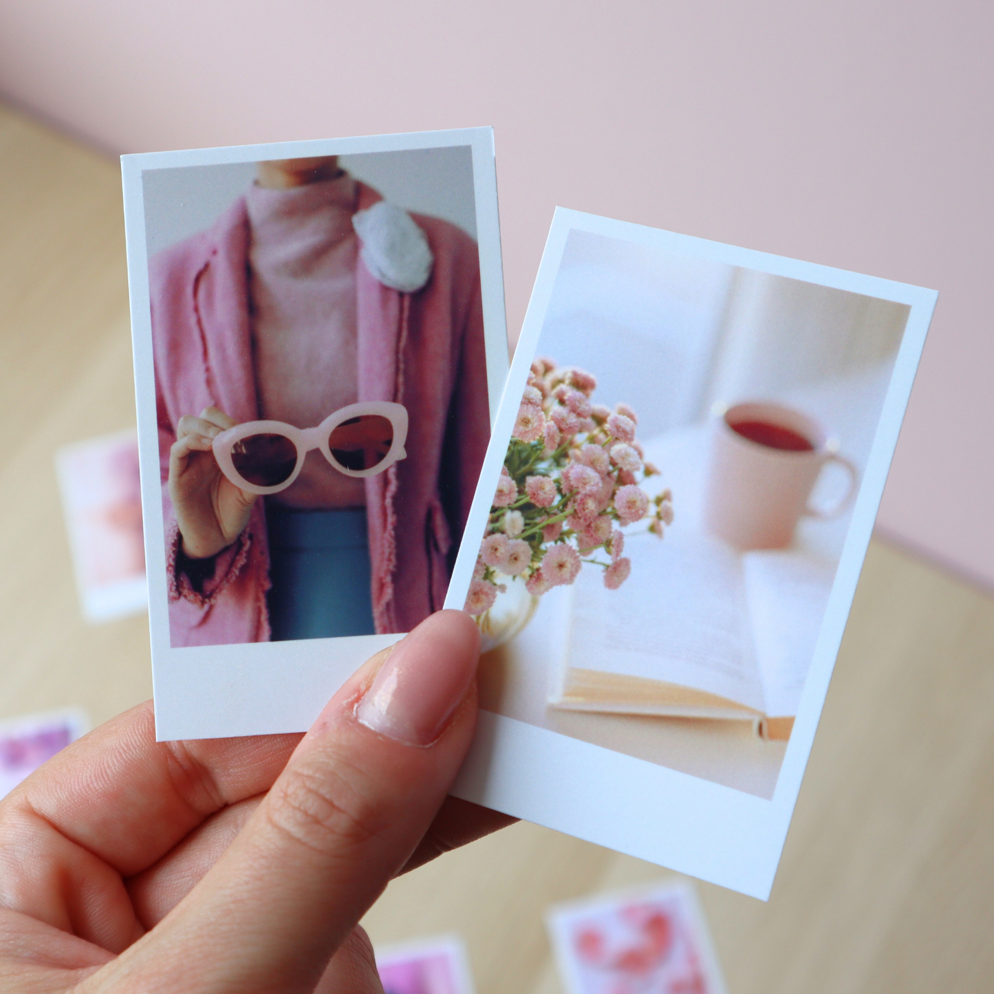 Soft Pink Polaroids