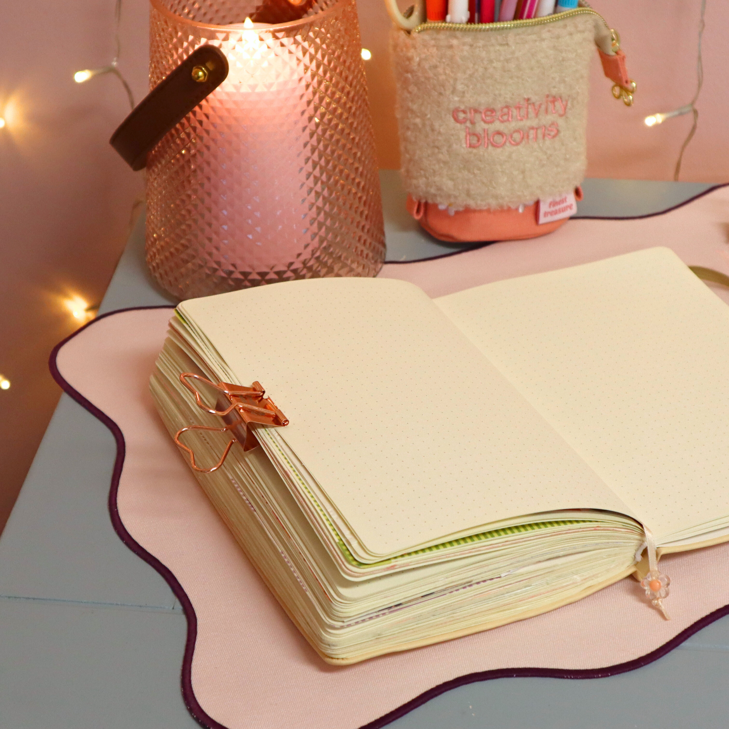 Journal Clip Hart Rosé Goud