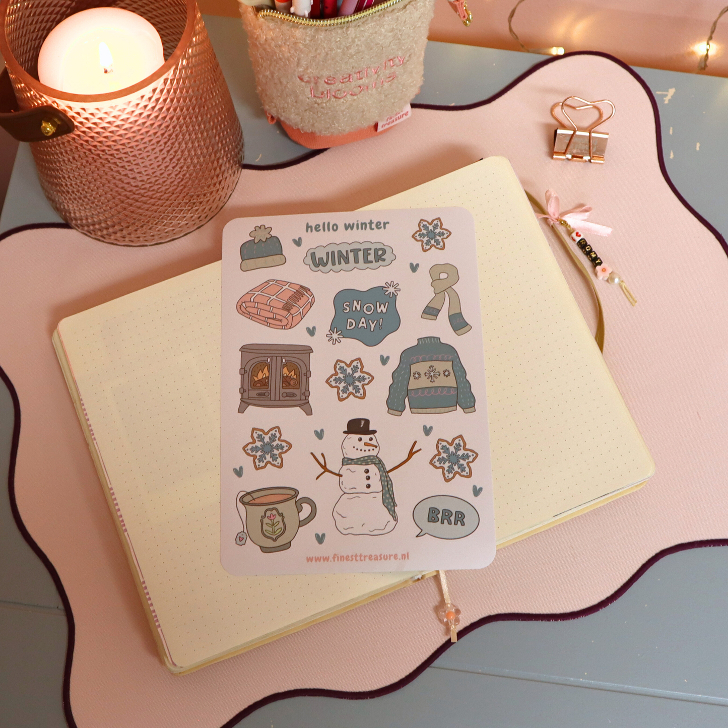 Stickervel Hello Winter