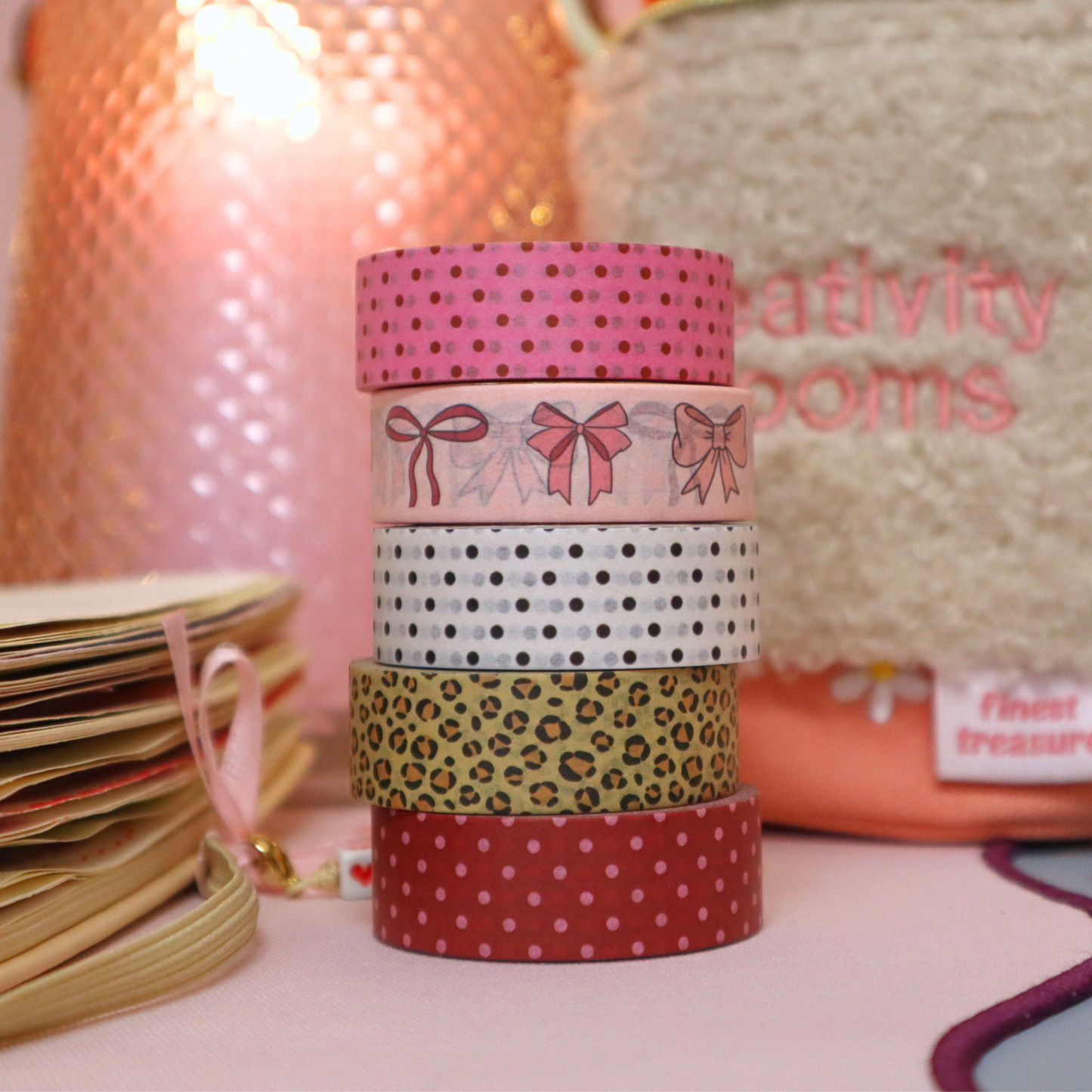 Polka Dots Pink Washi Tape