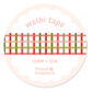 Red Green Gingham Washi Tape