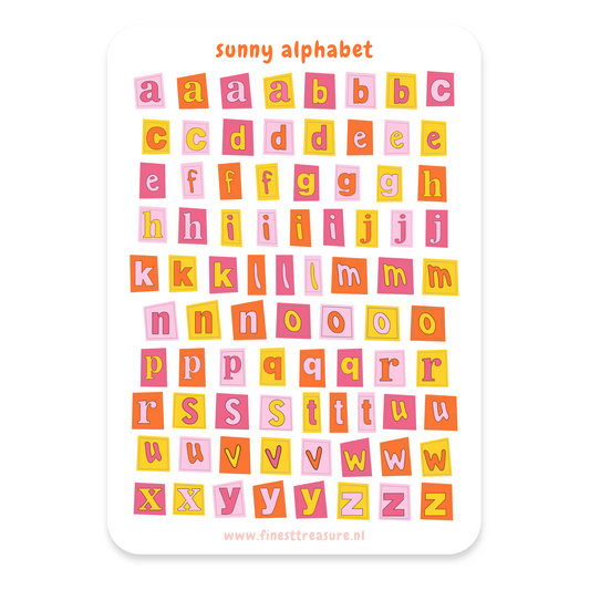 Sticker sheet Playful Alphabet