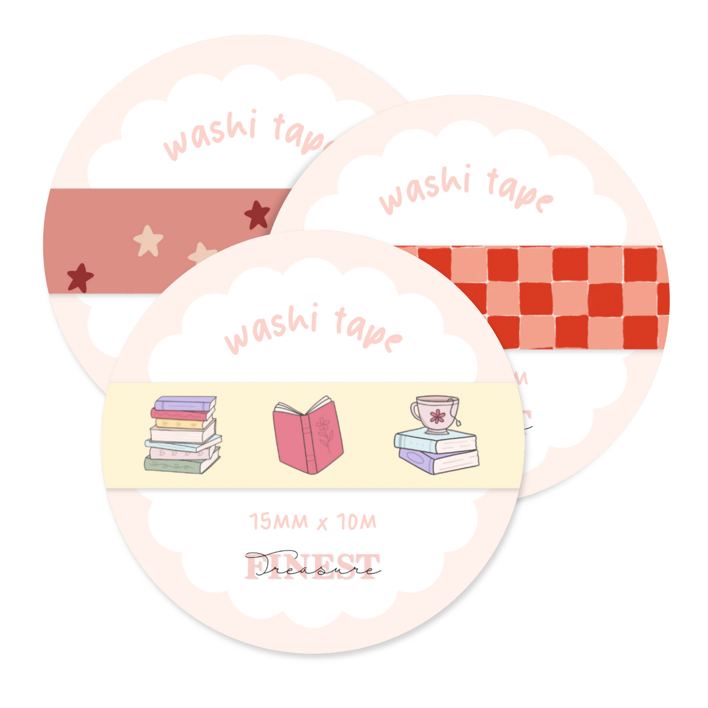 Washi Tape Bundel (3 stuks) 10% korting