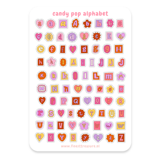Sticker sheet Playful Alphabet