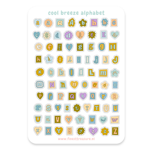 Sticker sheet Playful Alphabet