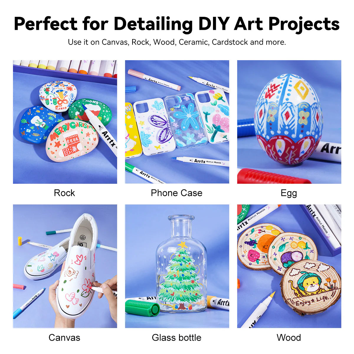 Arrtx Acrylmarkers Paint Brush Tip Markers – 30 kleuren (30B)