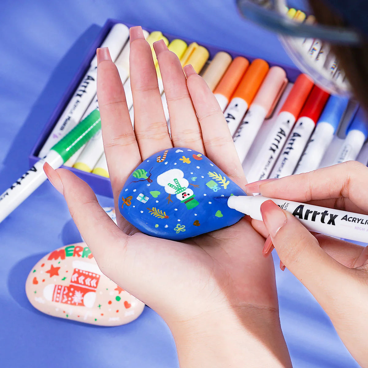 Arrtx Acrylmarkers Paint Brush Tip Markers – 30 kleuren (30B)