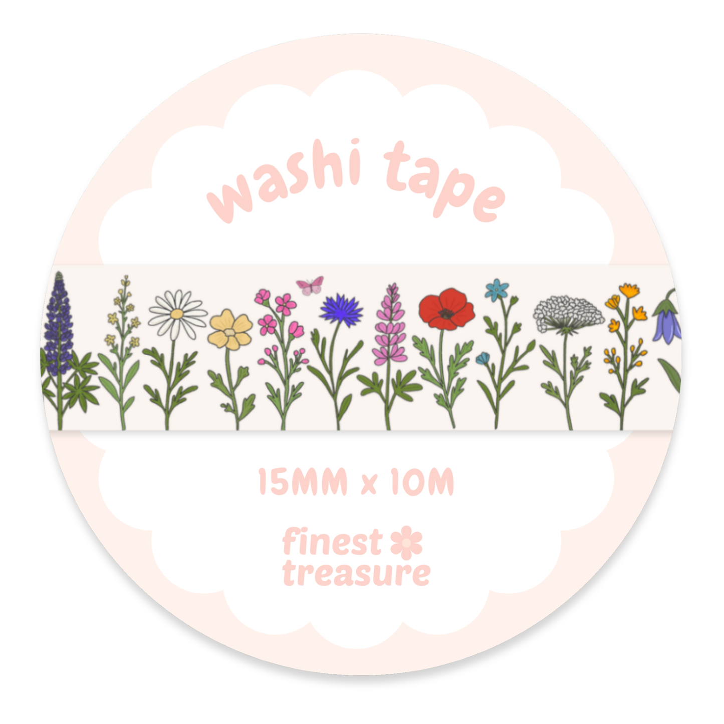 Wildblumen Washi Tape