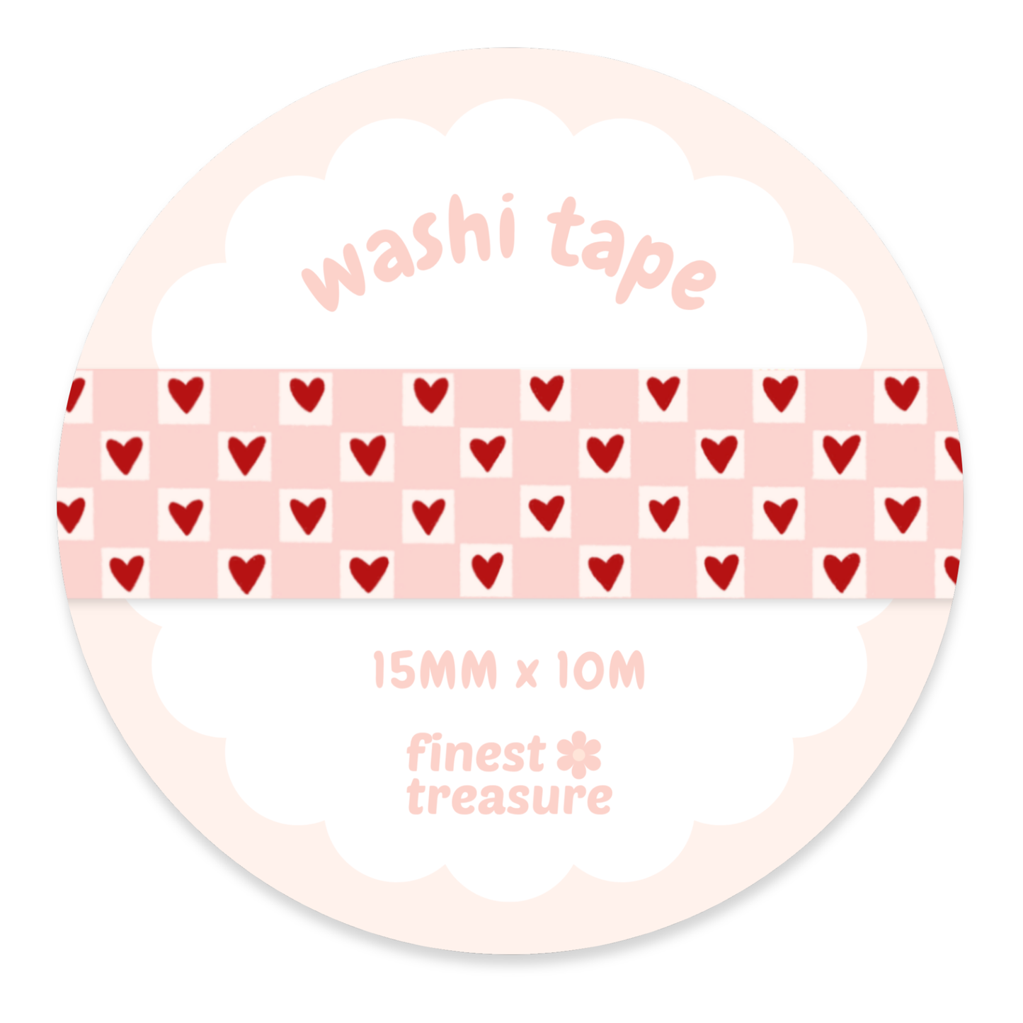 Washi Tape Herz-Karo