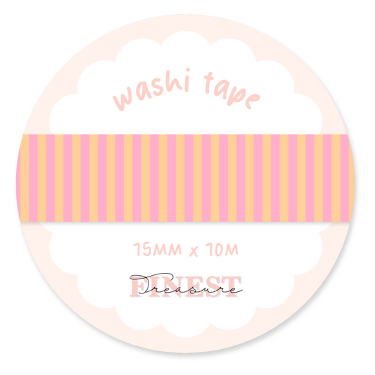 Pink Red Checker Washi Tape