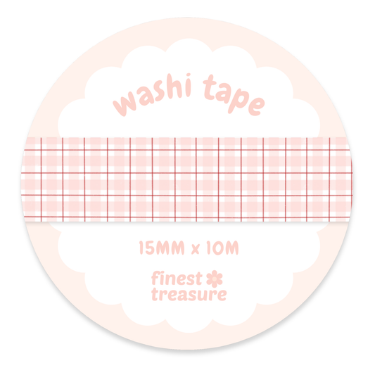 Washi Tape Blush Grid