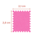 Figuurpons Postzegel   38mm x 32mm