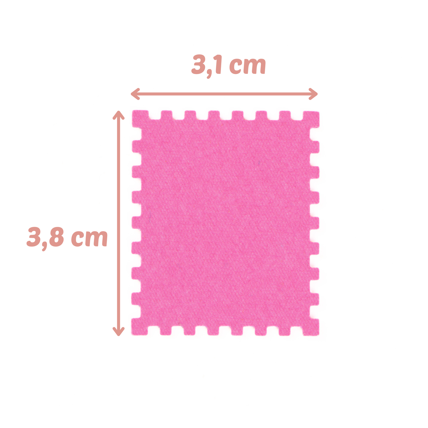 Figuurpons Postzegel   38mm x 32mm