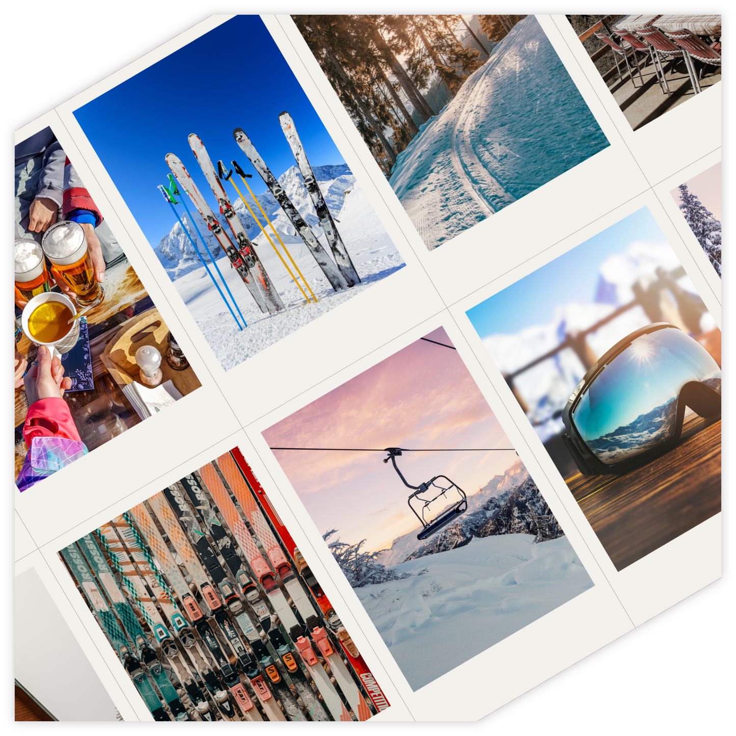 Wintersport Polaroids