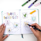 ABT Dual Brush Pen set van 6 primaire kleuren (waterbasis)