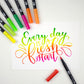 ABT Dual Brush Pen set van 6 Candy Colors (waterbasis)