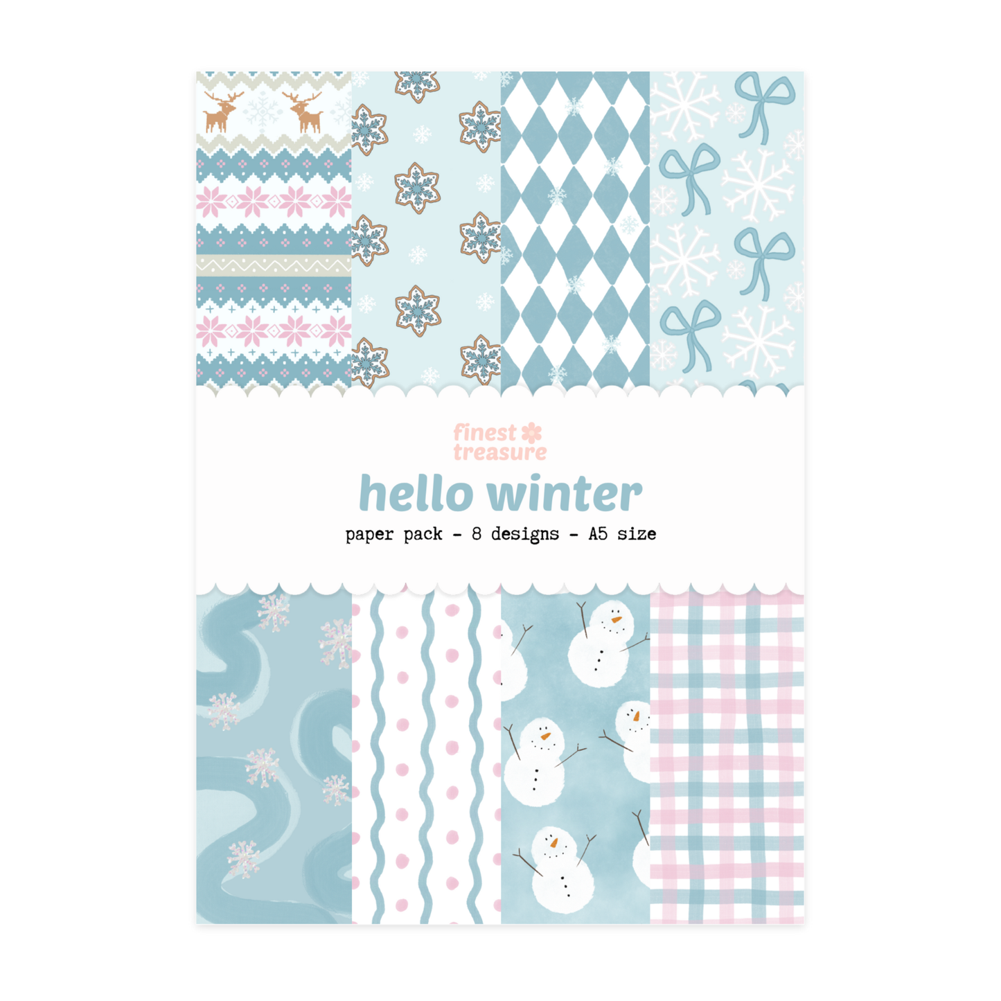 Papier Bundel Hello Winter