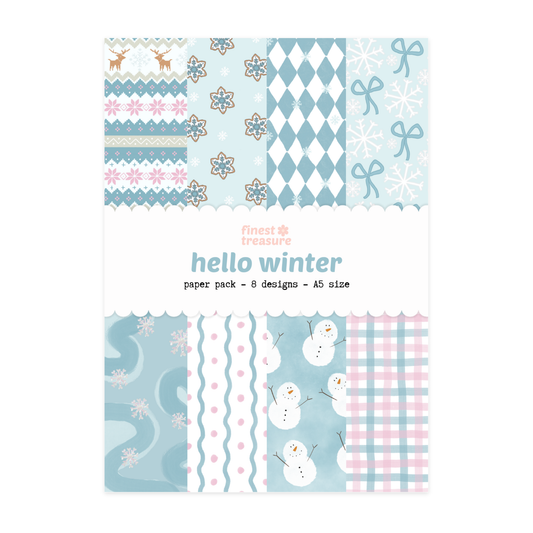 Papier Bundel Hello Winter