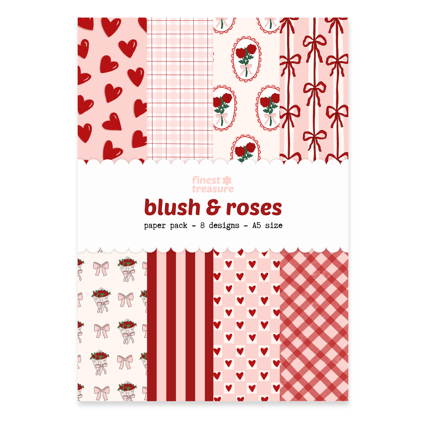Papier Bundel Blush & Roses