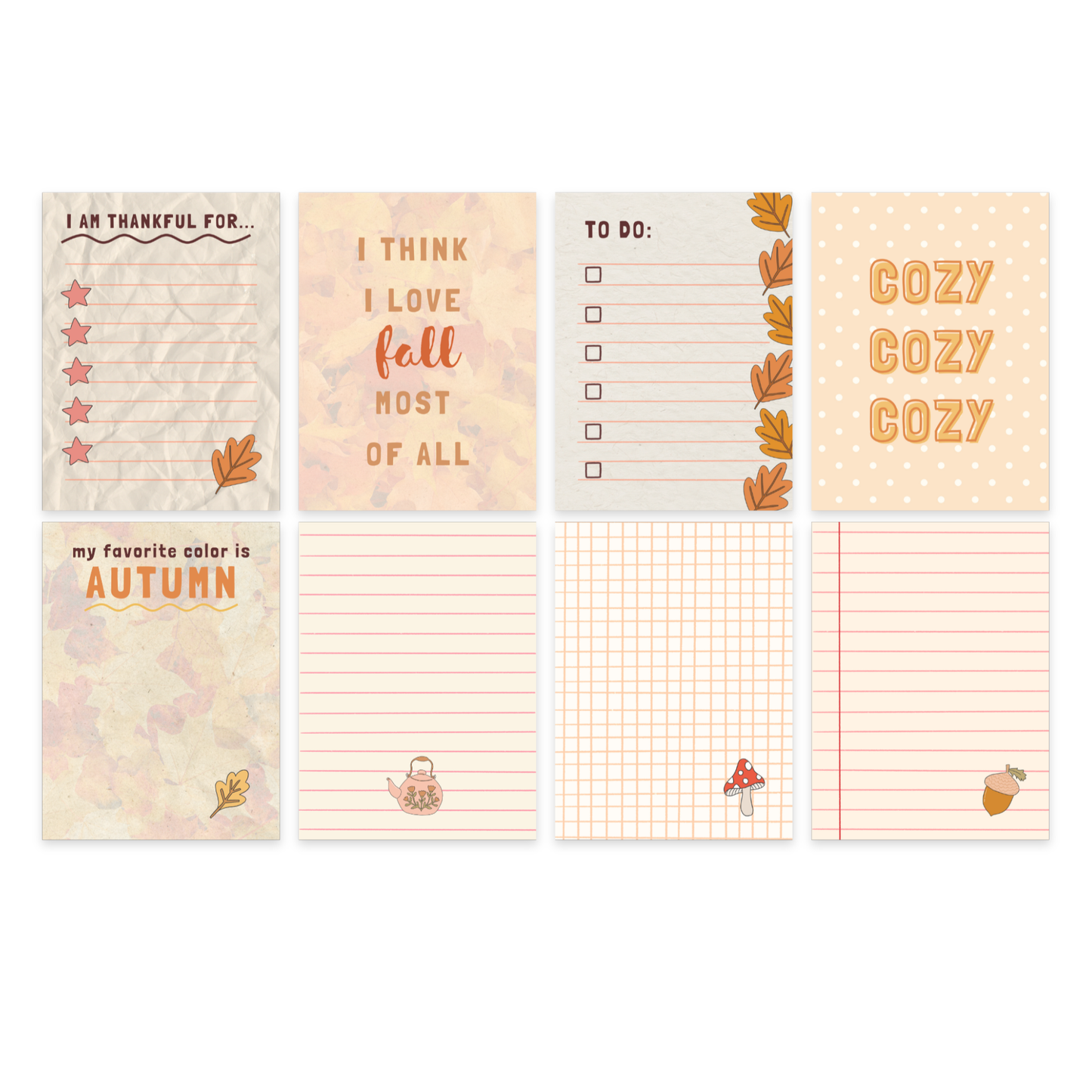Journal Cards Autumn (A7)