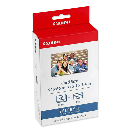 Cartuccia d'inchiostro Canon KC-36IP + carta formato carta di credito - 36 stampe