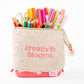 Pop-Up Etui Creativity Blooms Large - Roze