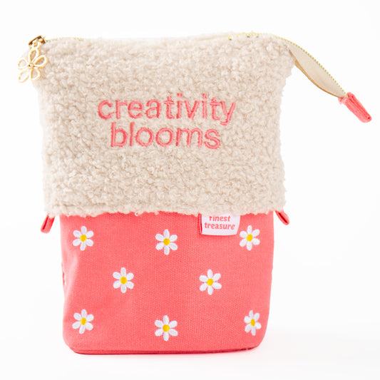 Pop-Up Etui Creativity Blooms Large - Roze