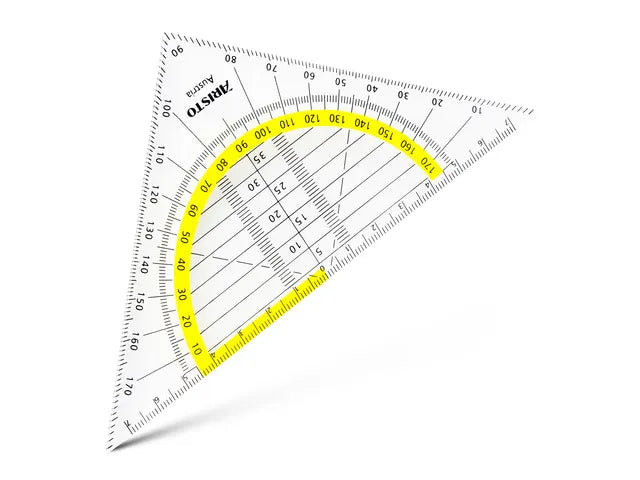 Aristo GEOflex 14cm Flexible Set Square Neon Pink