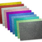 Glitterkarton Kangaro pak 10 vel 25x35cm, 10 kleuren 300 grams