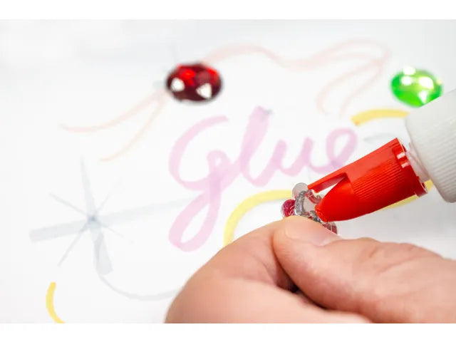 Alleslijm Kangaro 100 ml PVAc Fles met Lijmspatel Rood